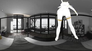 Manga Beauty CG 4k 360 VR Lap Dance in Bedroom