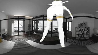 Manga Beauty CG 4k 360 VR Lap Dance in Bedroom