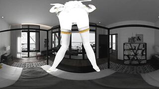 Manga Beauty CG 4k 360 VR Lap Dance in Bedroom
