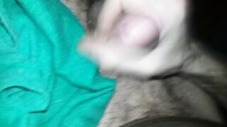 Loud older romantic hunk wanking large dick closeup. Cum (4k)