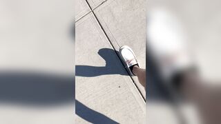 Hopeless talking & running to public restroom wetting myself pee dribble