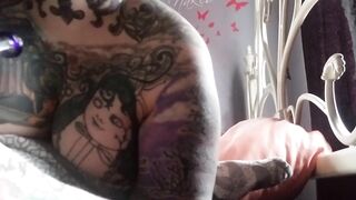 Trying to take large hits. Olivia inks split tongue tricks