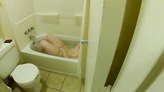 Watching Sister in Law in the Baths - No Sex - Thick Redhead