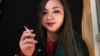 Miss Dee Nicotine Ashes On U - Smokin' Fetish - Ashtray POV