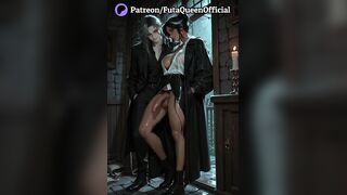 Vampire Shemale hentai Anal in the Stormy Night – Red Eyes Leather Sex (AI)