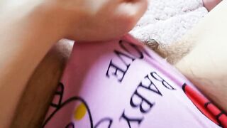 playing with my vagina hair in pants close up