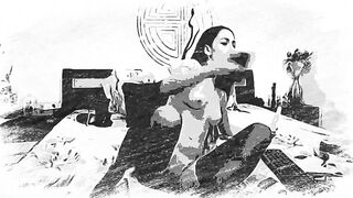 Hawt step sister cought do a deeptrought and fast bang Animated