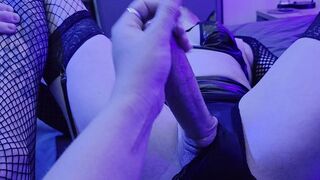 Mastix plays with Cute butt large dick sissy