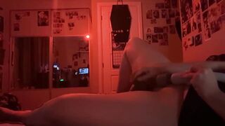 Sexually excited Trans Man has a fine jack off (quick cum!)