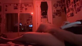 Sexually excited Trans Man has a fine jack off (quick cum!)
