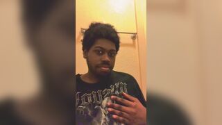 Solo hunk session for the massive cum dump