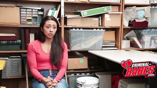 Busted thief cries then screws security in the stockroom
