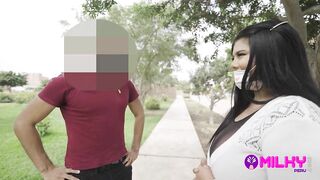 This babe Set Solely One Condition to Proceed Recording Porn and That Was to Bang a Stranger the Super Breasty Mishell Is Back