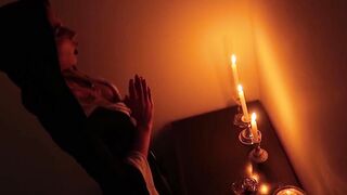 Witch suck penis of her copy - Halloween night.