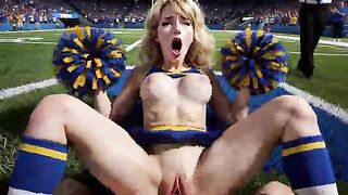 (AI Generated) NekoPunkStudio - A Cheerleader Group sex