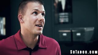 Lesbian Asian Teacher Blackmails Awkward Student Into Impregnating Her