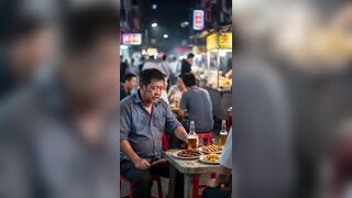 AI short drama gal drinking party