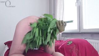Bushy Vagina Nettle Punishment Compilation : large snatch tortured with nettles in pants, flogging outdoors, insertion