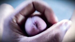 POV Close-Up Large Cock Solo Masturbation – Immodest Talking, Loud Groaning & Biggest Climax