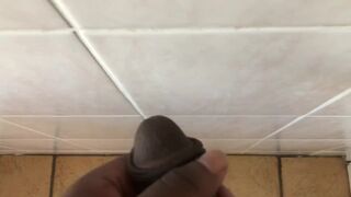 Large Ebony Dick After Shower