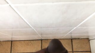 Large Ebony Dick After Shower