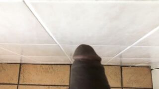Large Ebony Dick After Shower