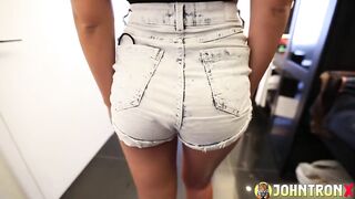 Johntronx - Hot Spanish Babe Eats My Cum After a Hard Screw
