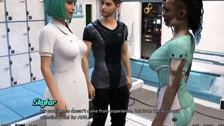 Stranded in Space - Hawt Ebony Vitiligo Hotty and Doctor Begins a Make Out Session