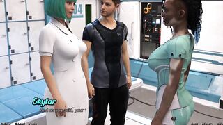 Stranded in Space - Hawt Ebony Vitiligo Hotty and Doctor Begins a Make Out Session
