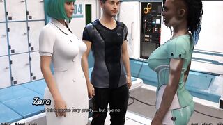 Stranded in Space - Hawt Ebony Vitiligo Hotty and Doctor Begins a Make Out Session