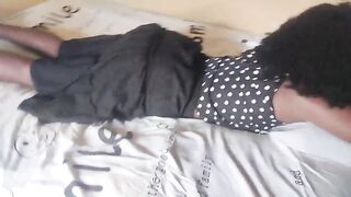 Afro teen visits Stepbrother in the ghetto after church