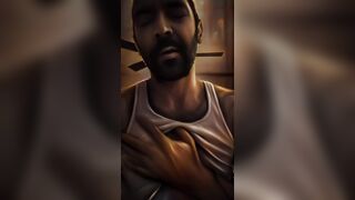 Artistic Masterbation Choke Play