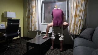 Preggo Sex with Door and Window Open at Hotel