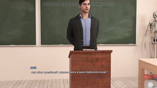 Race of Life - Oriental College Student Flashes Her Cunt to Teacher in the Test