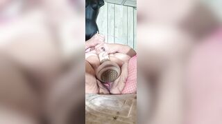 Somethings Fishy as This babe Squirts in the Reservoir Squirting a Gallon Want to Lick It up?