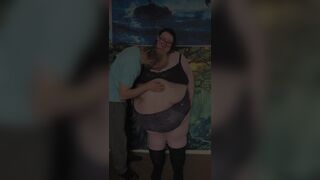 SSBBW Undressed Down to Underclothes Part 1