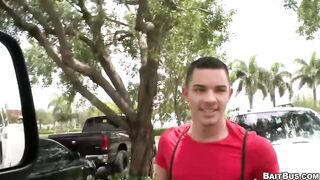 BAITBUS - Ethan Slade Boards For Money And Ends Up Taking Logan Ryder's Hard Ramrod