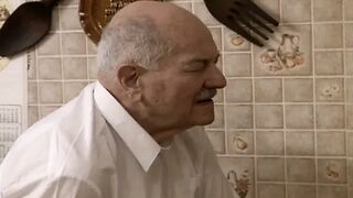 Old Fucker Pounding Breathtaking French Wench in Front of Cucked Wife