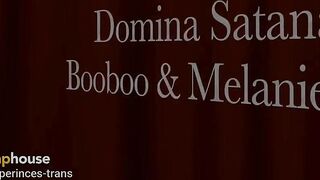 Part two:- Bitch goddess Satana, Punishes Booboo and Melanie Gives Him a Treat for Taking His Torture