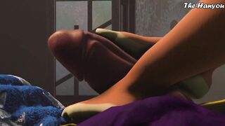 SFM - Carmelita Fox's Footjob Tease