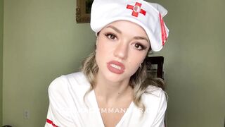 Valuable Nurse Cum Encouragement Guided Masturbation JOi POV