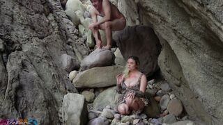 Cave woman comes for sex and gets banged in all her holes