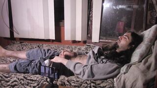 Tugjob + Cum Eating 4 HUNK SOLO (canon vixia hfr52 angle)