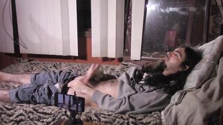 Tugjob + Cum Eating 4 HUNK SOLO (canon vixia hfr52 angle)