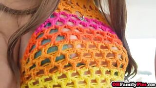 Hawt teens drank large dick and hawt hottie enjoyed coarse snatch screwing in a 3some
