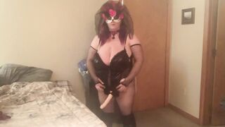 Pre-Halloween hot thong on time
