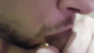 Self Suck My Petite Schlong and Ejaculation