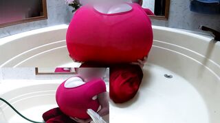 WWM - Big Shirt Mega Bosom Fill to Burst Inflation