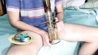 Stepbro Plays With His Fresh Toy and Makes Himself Cum