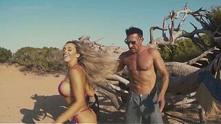 Brianna and Marco Banderas bang on the beach in full view of many onlookers, letting several of 'em join in